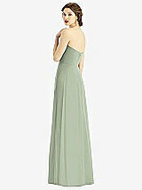 Rear View Thumbnail - Sage Strapless Sweetheart Gown with Optional Straps