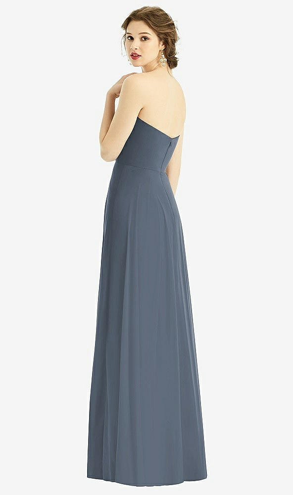 Back View - Silverstone Strapless Sweetheart Gown with Optional Straps