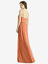 Rear View Thumbnail - Sweet Melon V-Neck Blouson Bodice Chiffon Maxi Dress