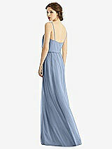 Rear View Thumbnail - Cloudy V-Neck Blouson Bodice Chiffon Maxi Dress