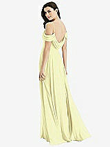 Front View Thumbnail - Butter Yellow Off-the-Shoulder Open Cowl-Back Maxi Dress