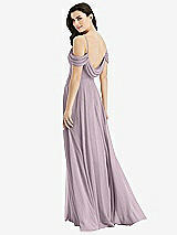 Front View Thumbnail - Lilac Dusk Off-the-Shoulder Open Cowl-Back Maxi Dress