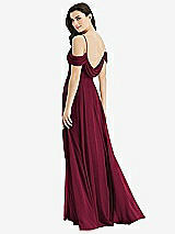 Front View Thumbnail - Cabernet Off-the-Shoulder Open Cowl-Back Maxi Dress