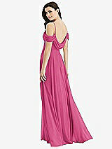 Front View Thumbnail - Tea Rose Off-the-Shoulder Open Cowl-Back Maxi Dress