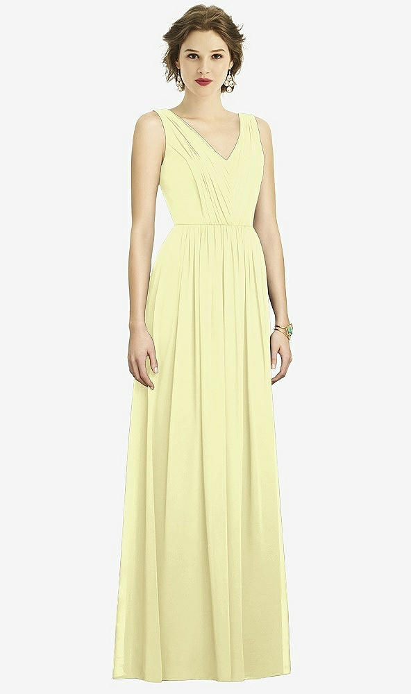 Front View - Butter Yellow Dessy Bridesmaid Dress 3005