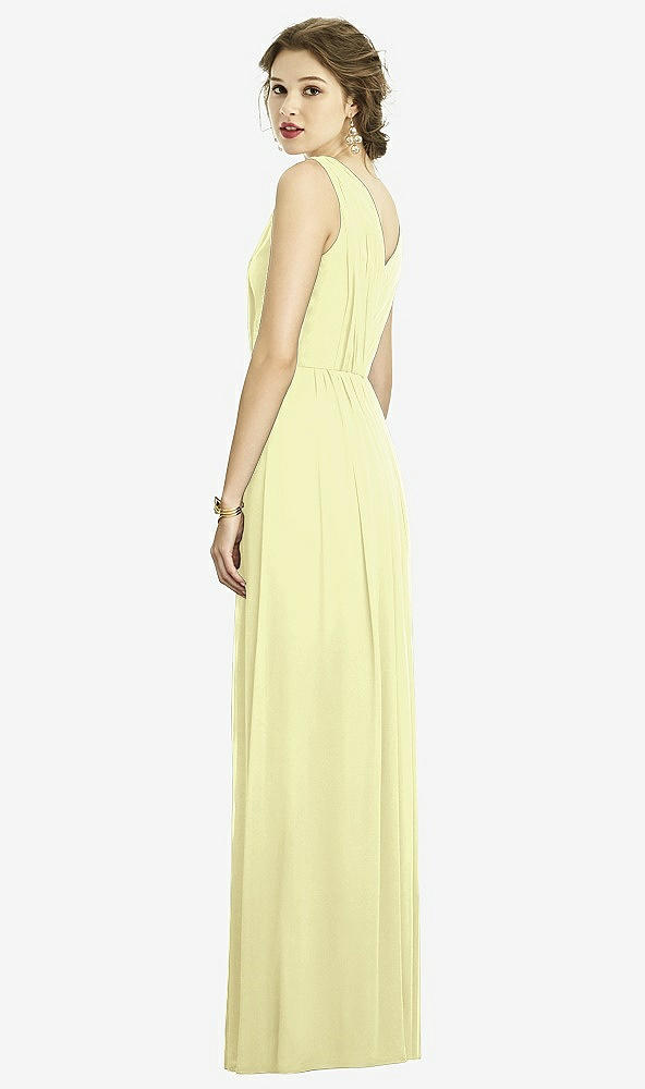 Back View - Butter Yellow Dessy Bridesmaid Dress 3005