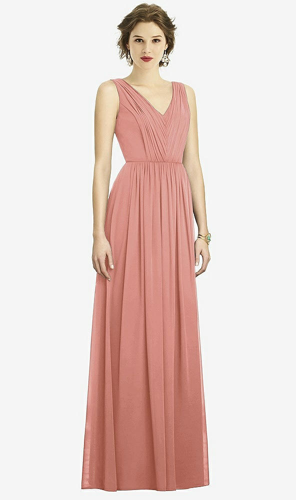 Front View - Desert Rose Dessy Bridesmaid Dress 3005