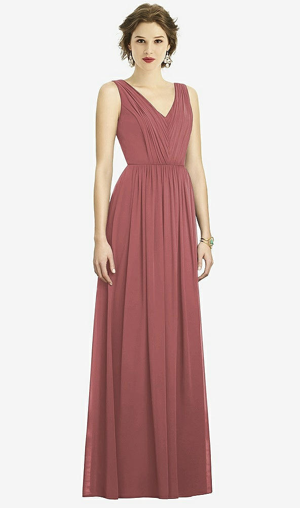 Front View - English Rose Dessy Bridesmaid Dress 3005