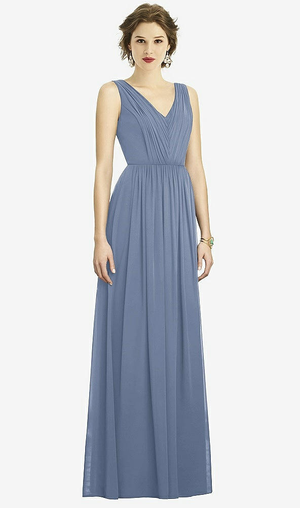 Front View - Larkspur Blue Dessy Bridesmaid Dress 3005