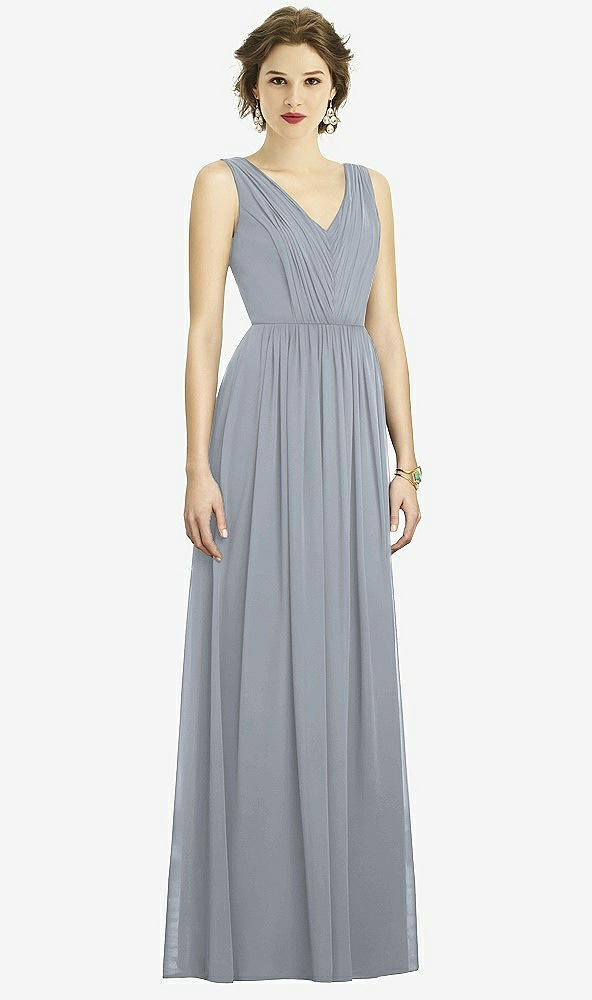 Front View - Platinum Dessy Bridesmaid Dress 3005