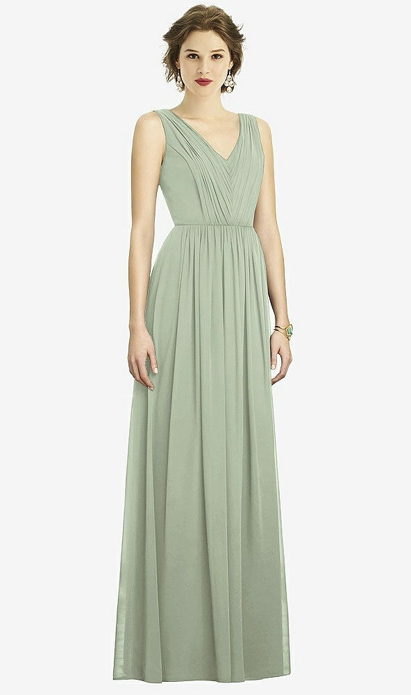 Front View - Sage Dessy Bridesmaid Dress 3005