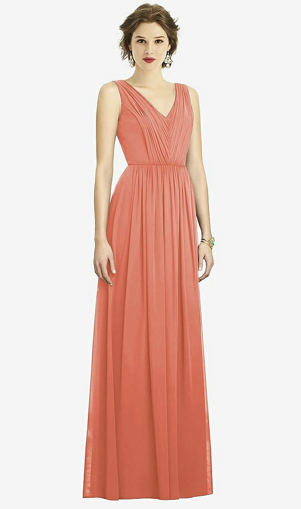 Front View - Terracotta Copper Dessy Bridesmaid Dress 3005