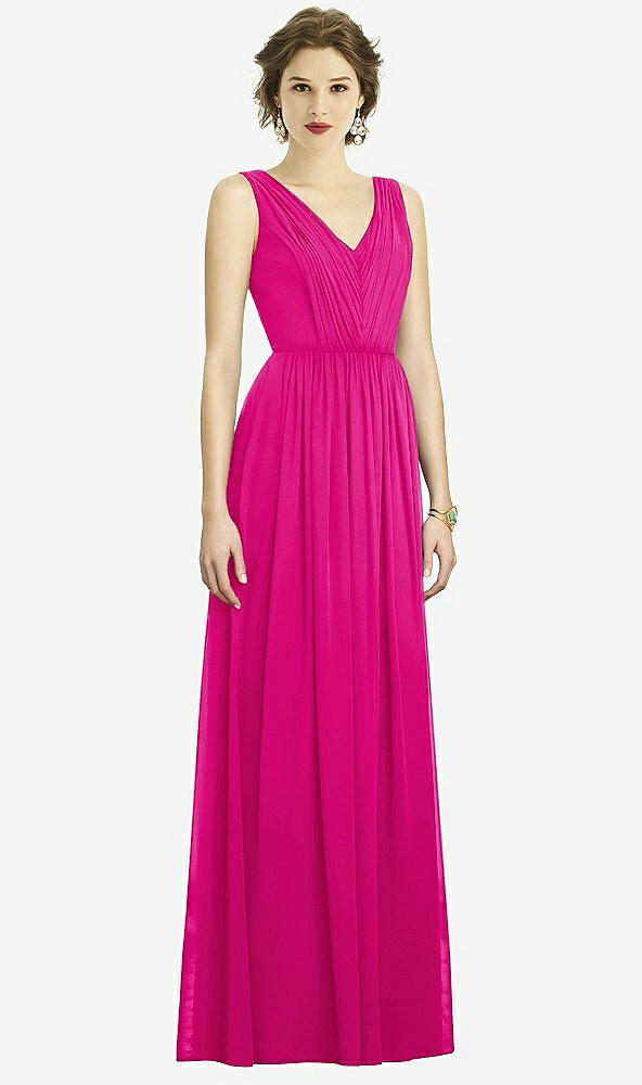 Front View - Think Pink Dessy Bridesmaid Dress 3005