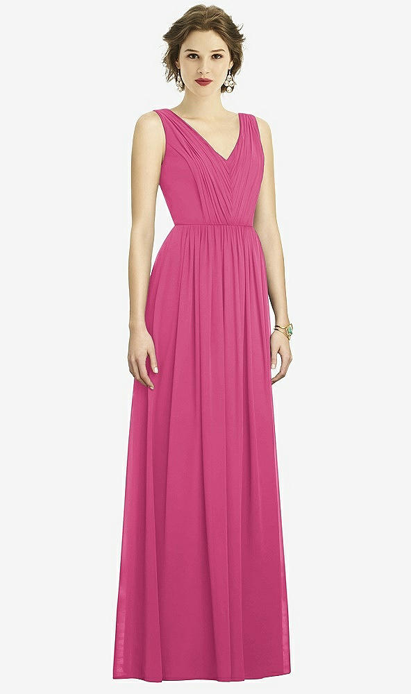 Front View - Tea Rose Dessy Bridesmaid Dress 3005