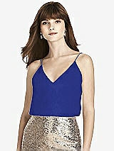 Front View Thumbnail - Cobalt Blue After Six Bridesmaid Top T1507