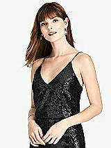 Front View Thumbnail - Black After Six Bridesmaid Top T1508