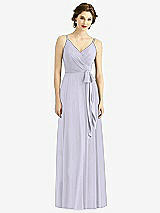 Front View Thumbnail - Silver Dove Draped Wrap Chiffon Maxi Dress with Sash