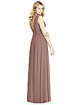 Rear View Thumbnail - Sienna Sleeveless Deep V-Neck Open-Back Dress