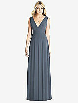 Front View Thumbnail - Silverstone Sleeveless Deep V-Neck Open-Back Dress