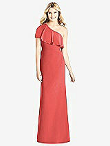 Front View Thumbnail - Perfect Coral Social Bridesmaids Dress 8189