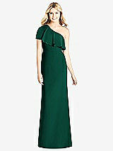 Front View Thumbnail - Hunter Green Social Bridesmaids Dress 8189