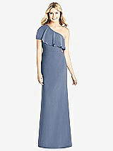 Front View Thumbnail - Larkspur Blue Social Bridesmaids Dress 8189