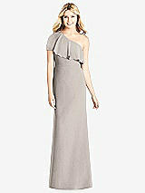 Front View Thumbnail - Taupe Social Bridesmaids Dress 8189