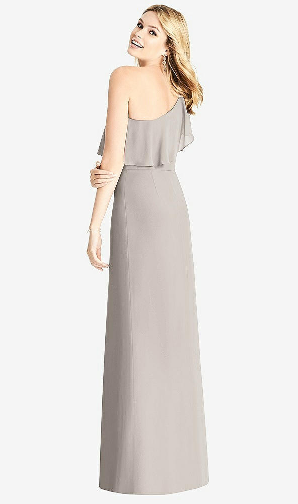 Back View - Taupe Social Bridesmaids Dress 8189