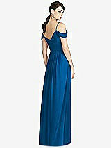 Rear View Thumbnail - Cerulean Alfred Sung Bridesmaid Dress D743