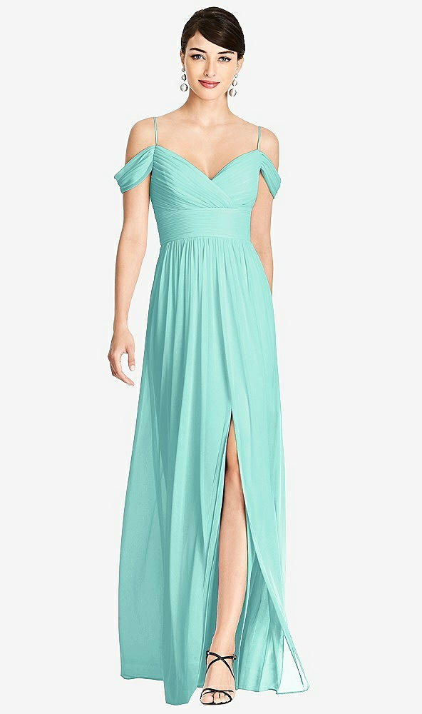 Front View - Coastal Alfred Sung Bridesmaid Dress D743