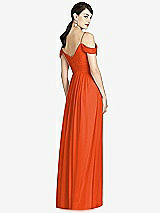 Rear View Thumbnail - Tangerine Tango Alfred Sung Bridesmaid Dress D743