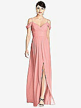 Front View Thumbnail - Apricot Alfred Sung Bridesmaid Dress D743