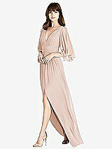 Front View Thumbnail - Cameo Split Sleeve Backless Chiffon Maxi Dress