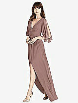 Front View Thumbnail - Sienna Split Sleeve Backless Chiffon Maxi Dress