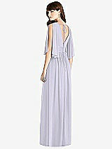 Rear View Thumbnail - Silver Dove Split Sleeve Backless Chiffon Maxi Dress