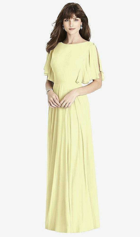 Front View - Butter Yellow After Six Bridesmaid Dress 6778