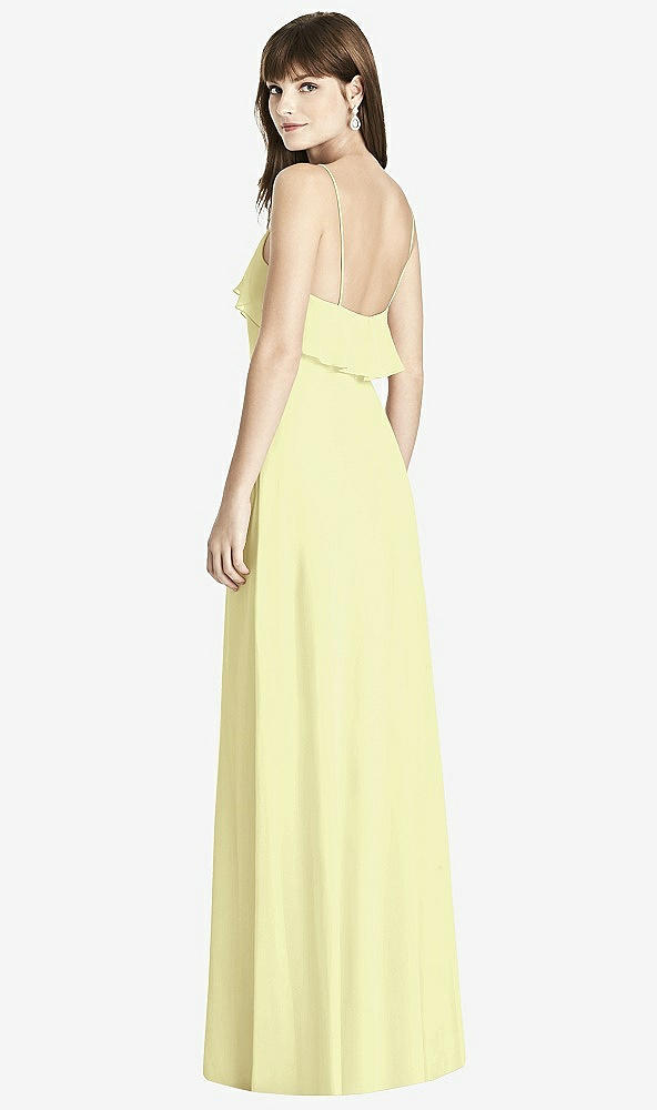 Back View - Butter Yellow After Six Bridesmaid Dress 6780