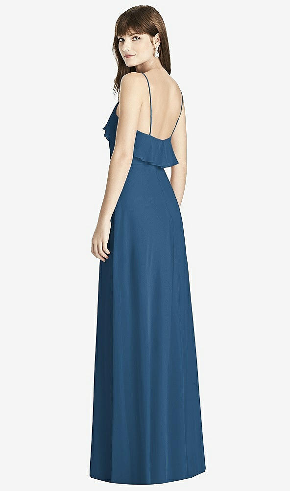 Back View - Dusk Blue After Six Bridesmaid Dress 6780