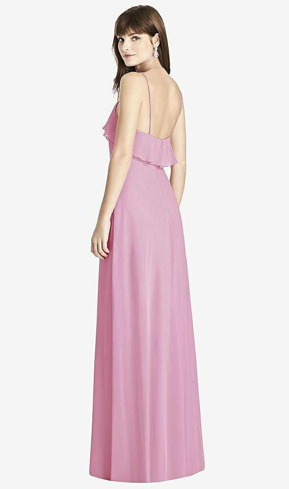 Back View - Powder Pink After Six Bridesmaid Dress 6780