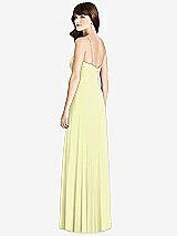 Rear View Thumbnail - Butter Yellow Jeweled Twist Halter Maxi Dress