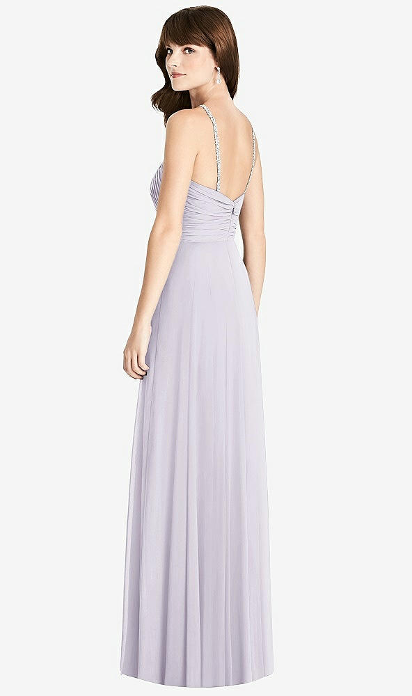 Back View - Moondance Jeweled Twist Halter Maxi Dress