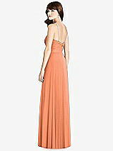 Rear View Thumbnail - Sweet Melon Jeweled Twist Halter Maxi Dress