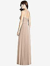 Rear View Thumbnail - Topaz Jeweled Twist Halter Maxi Dress