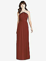 Front View Thumbnail - Auburn Moon Jeweled Twist Halter Maxi Dress