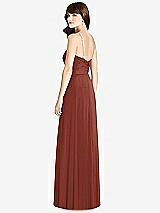 Rear View Thumbnail - Auburn Moon Jeweled Twist Halter Maxi Dress