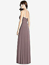 Rear View Thumbnail - French Truffle Jeweled Twist Halter Maxi Dress