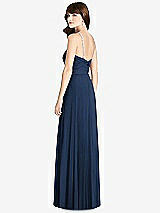 Rear View Thumbnail - Midnight Navy Jeweled Twist Halter Maxi Dress