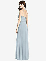 Rear View Thumbnail - Mist Jeweled Twist Halter Maxi Dress