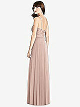 Rear View Thumbnail - Neu Nude Jeweled Twist Halter Maxi Dress