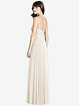 Rear View Thumbnail - Oat Jeweled Twist Halter Maxi Dress